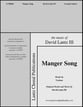 Manger Song Two-Part Mixed choral sheet music cover